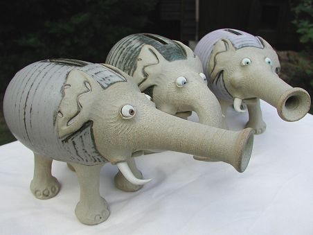  coin bank elephants 