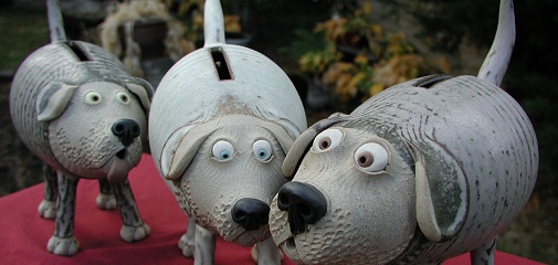  dog pottery 