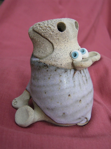  Collectable Miniature Pottery Hippo - seated
 