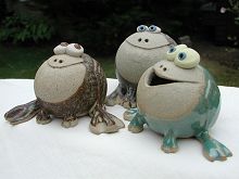  Collectable Miniature Pottery Frog 