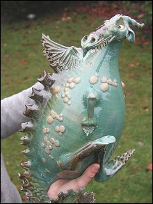  pottery dragon cornelius - click to return 